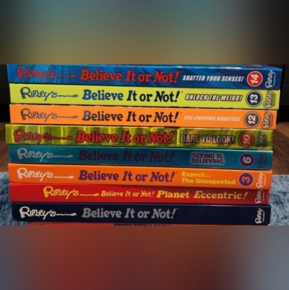 $8 EACH: 8 Ripleys Believe It Or Not Books